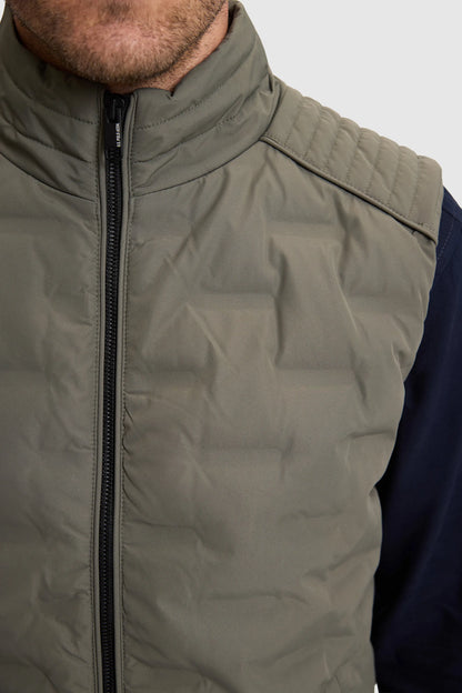 U.S. Polo Assn. Khaki Men Khaki Quilted Vest Jacket SKU: G081SZ0100 PU-13214_VR027 Image 06