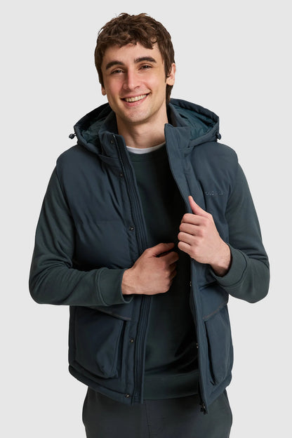 U.S. Polo Assn. Fog Men Fog Hooded Softshell Vest Jacket SKU: G081SZ0100 PU-14699_VR076 Image 01