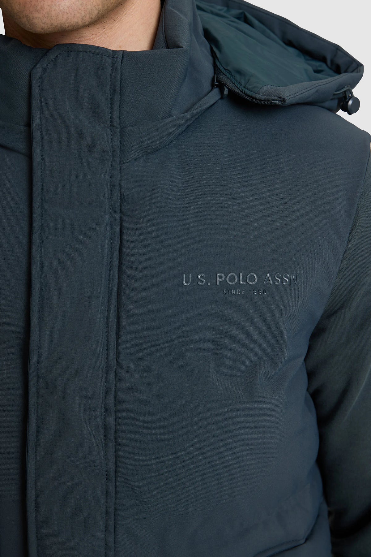 U.S. Polo Assn. Fog Men Fog Hooded Softshell Vest Jacket SKU: G081SZ0100 PU-14699_VR076 Image 06