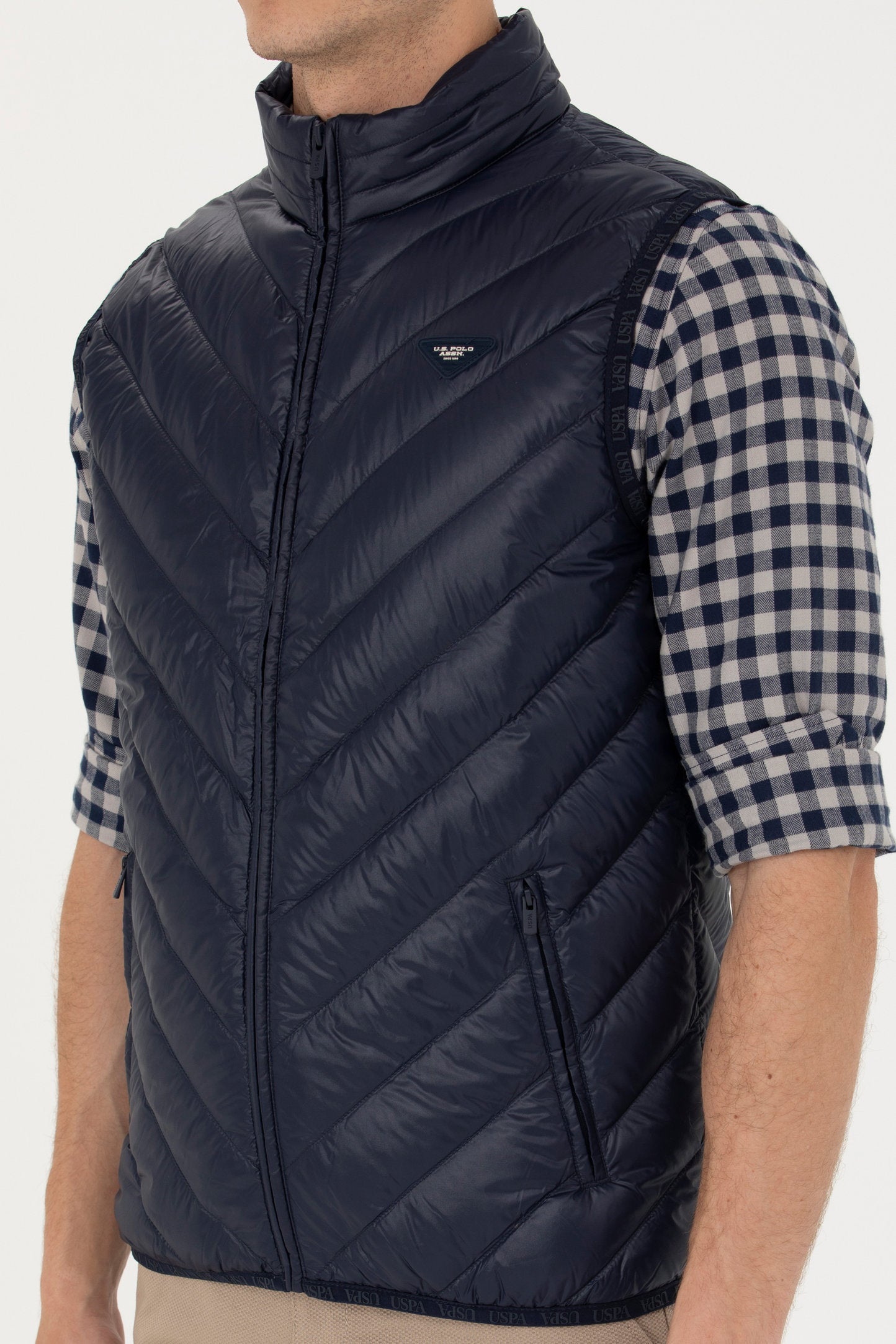 Grey Woven Vest_G081SZ0100 1631409_VR033_02