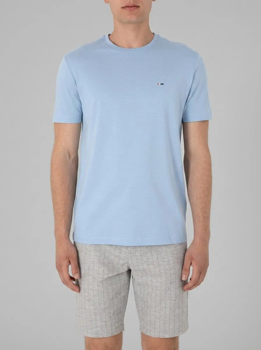U.S. Polo Assn. Light Blue Men Light Blue T-Shirt SKU: G081SZ0110 2083928_VR003 Image 00