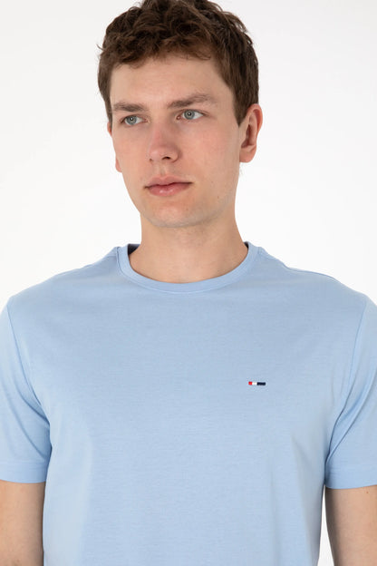 U.S. Polo Assn. Light Blue Men Light Blue T-Shirt SKU: G081SZ0110 2083928_VR003 Image 02