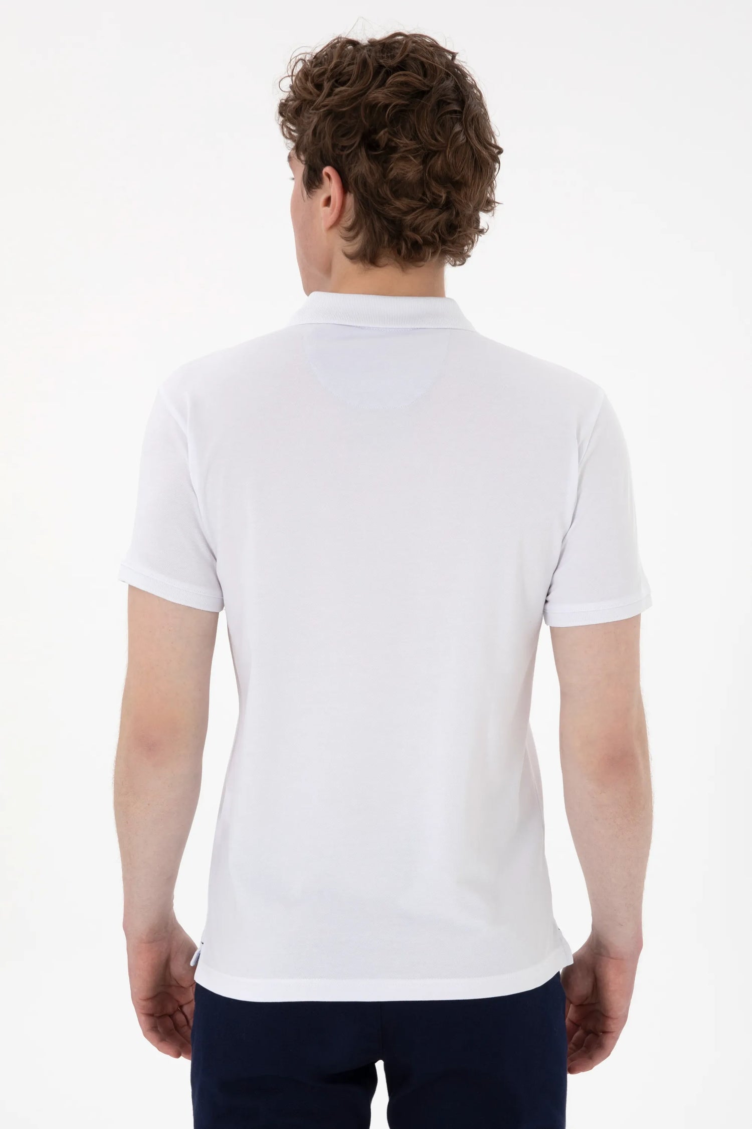 U.S. Polo Assn. White Men White Polo Shirt SKU: G081SZ0110 2084040_VR013 Image 05