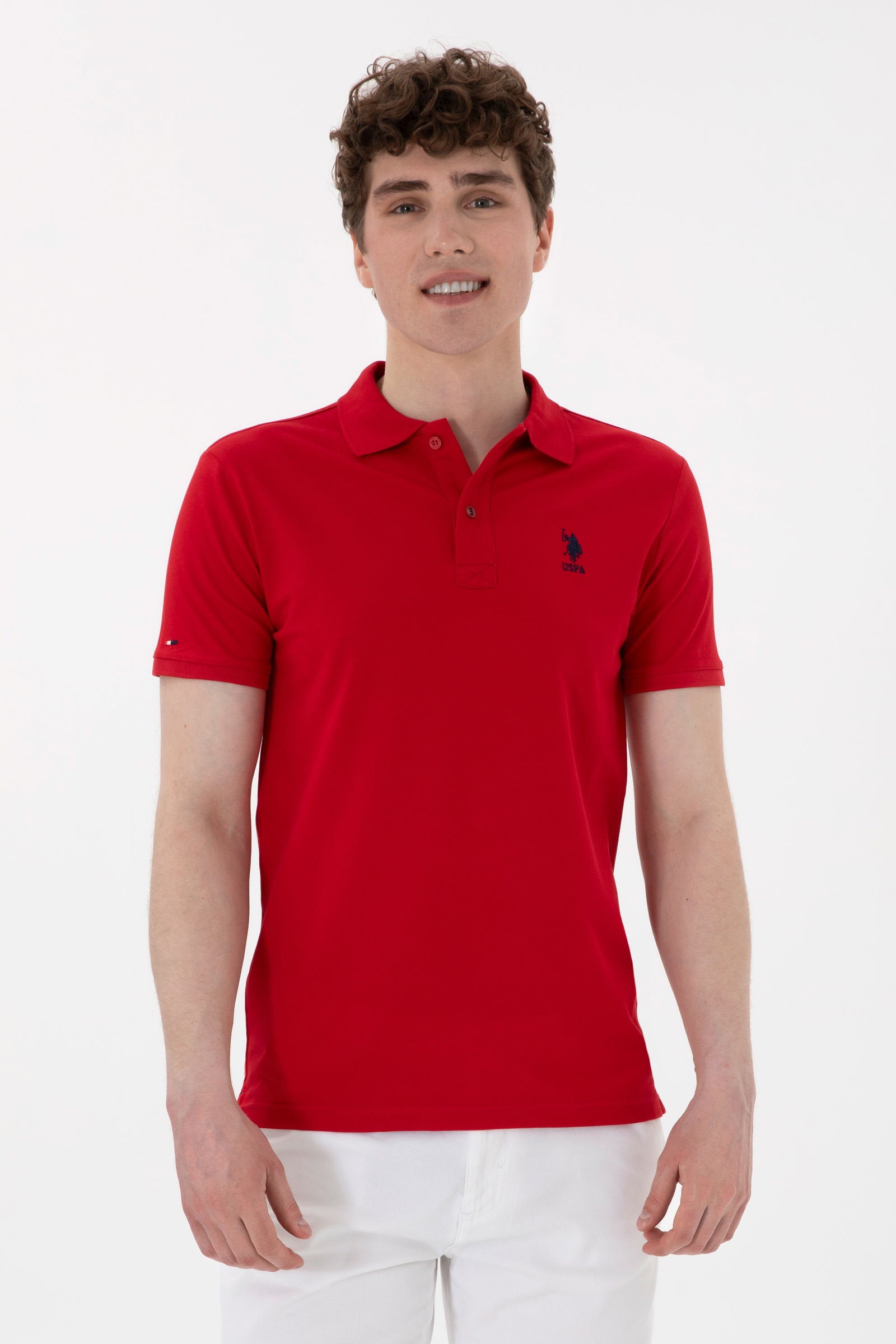 U.S. Polo Assn._Red Polo Shirt_G081SZ0110 2084040_VR030_01