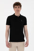 U.S. Polo Assn. Black Men Black Slim Fit Polo Shirt SKU: G081SZ0110 2084040_VR046 Image 01