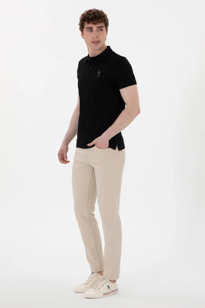 U.S. Polo Assn. Black Men Black Polo Shirt SKU: G081SZ0110 2084040_VR046 Image 04