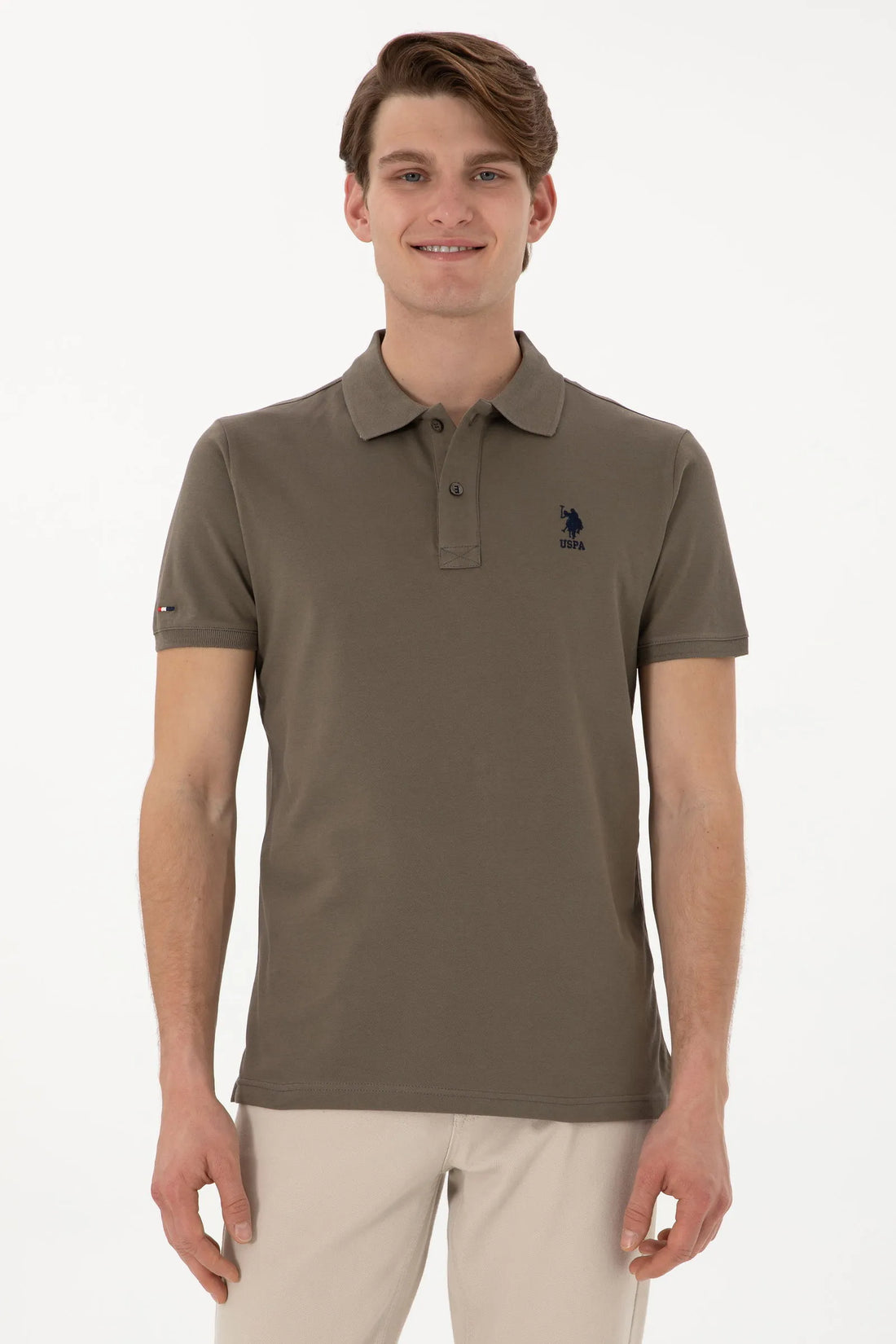 U.S. Polo Assn. Mink Men Mink Polo Shirt SKU: G081SZ0110 2084040_VR052 Image 01