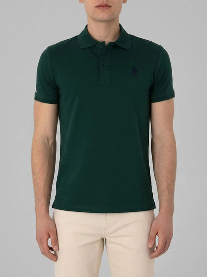 U.S. Polo Assn. Dark Green Men Dark Green Polo Shirt SKU: G081SZ0110 2084040_VR079 Image 00