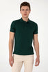 U.S. Polo Assn. Dark Green Men Dark Green Slim Fit Polo Shirt SKU: G081SZ0110 2084040_VR079 Image 01