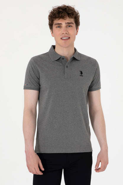 U.S. Polo Assn._Anthracite Mela Polo Shirt_G081SZ0110 2084040_VR081_01
