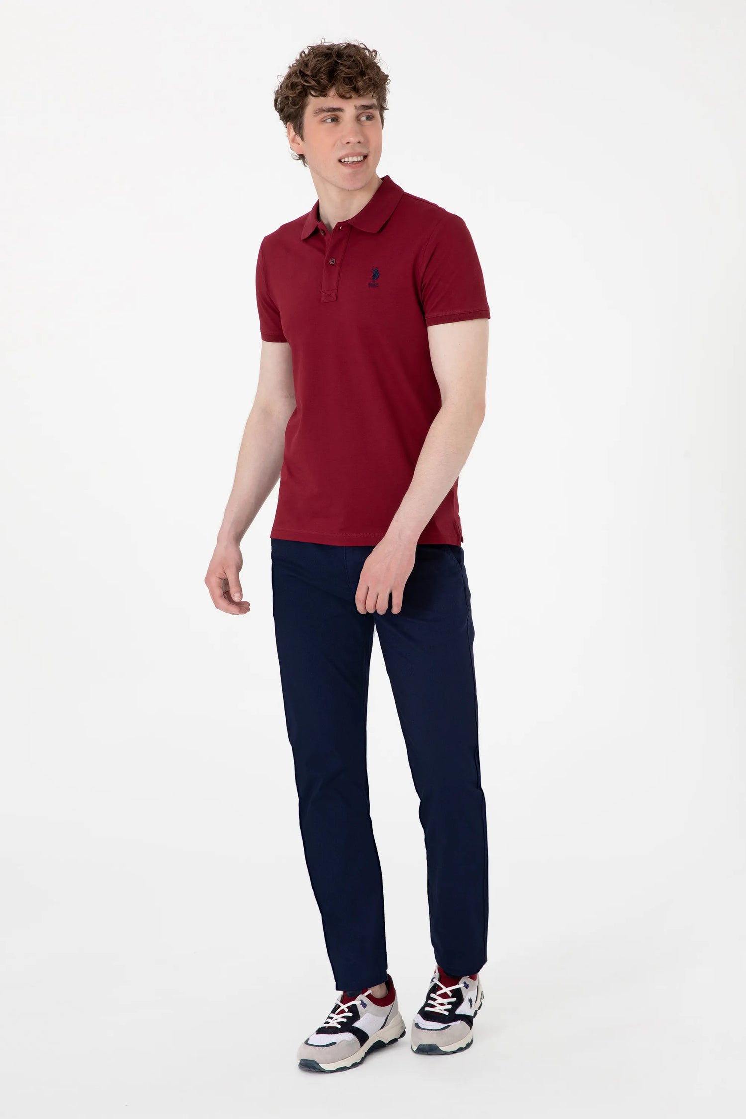 U.S. Polo Assn. New Plum Men New Plum Polo Shirt SKU: G081SZ0110 2084040_VR177 Image 04