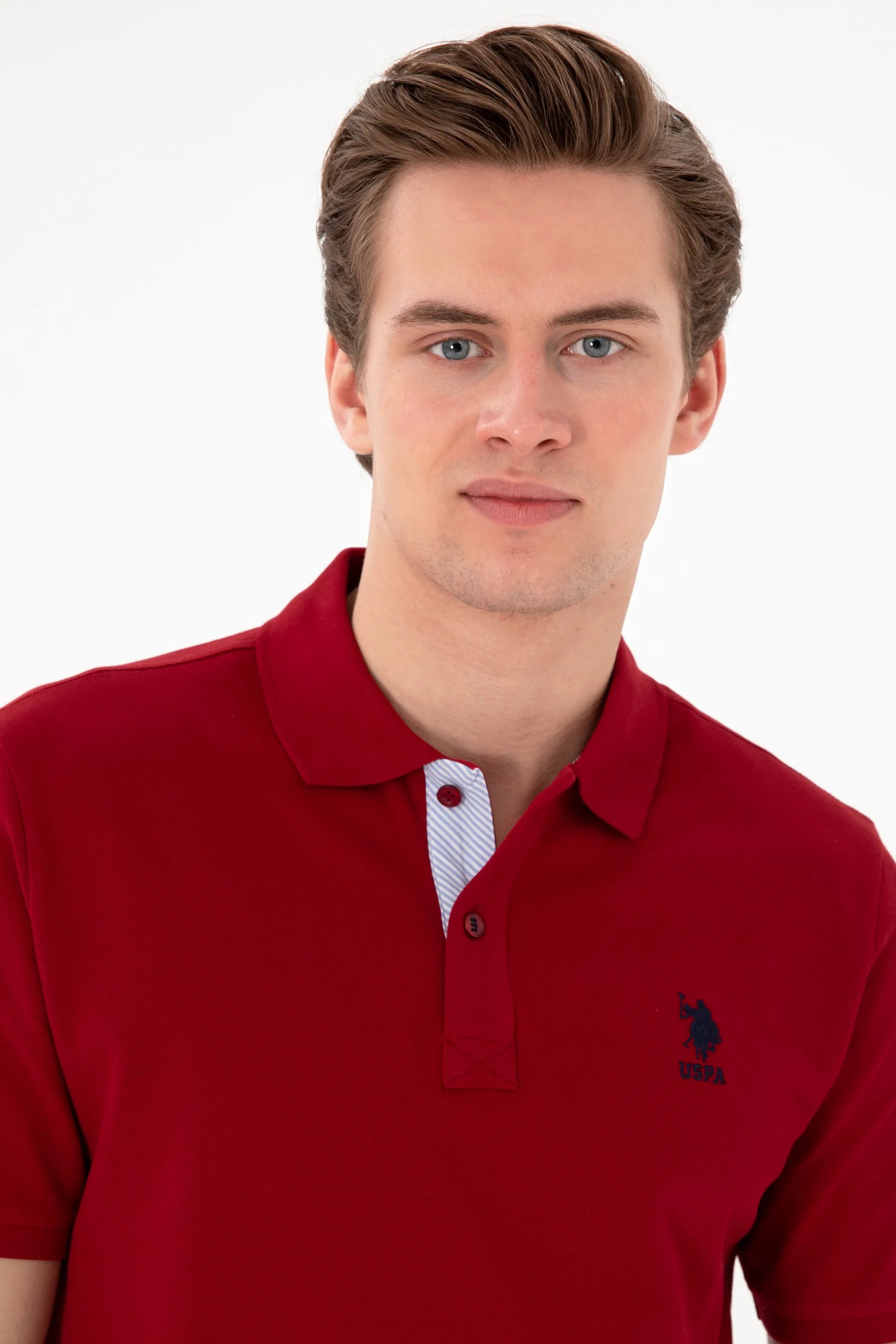 U.S. Polo Assn. Bordeux Men Bordeux Regular Fit Polo Shirt SKU: G081SZ0110 2084243_VR014 Image 02