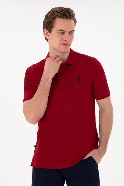 U.S. Polo Assn. Bordeaux Men Bordeaux Polo Shirt SKU: G081SZ0110 2084243_VR014 Image 03