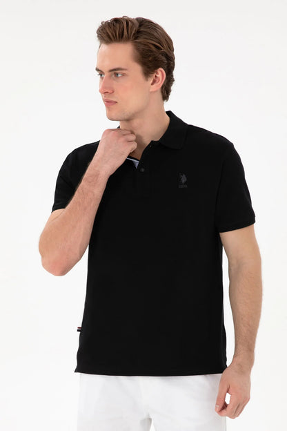 U.S. Polo Assn. Black Men Black Polo Shirt SKU: G081SZ0110 2084243_VR046 Image 01