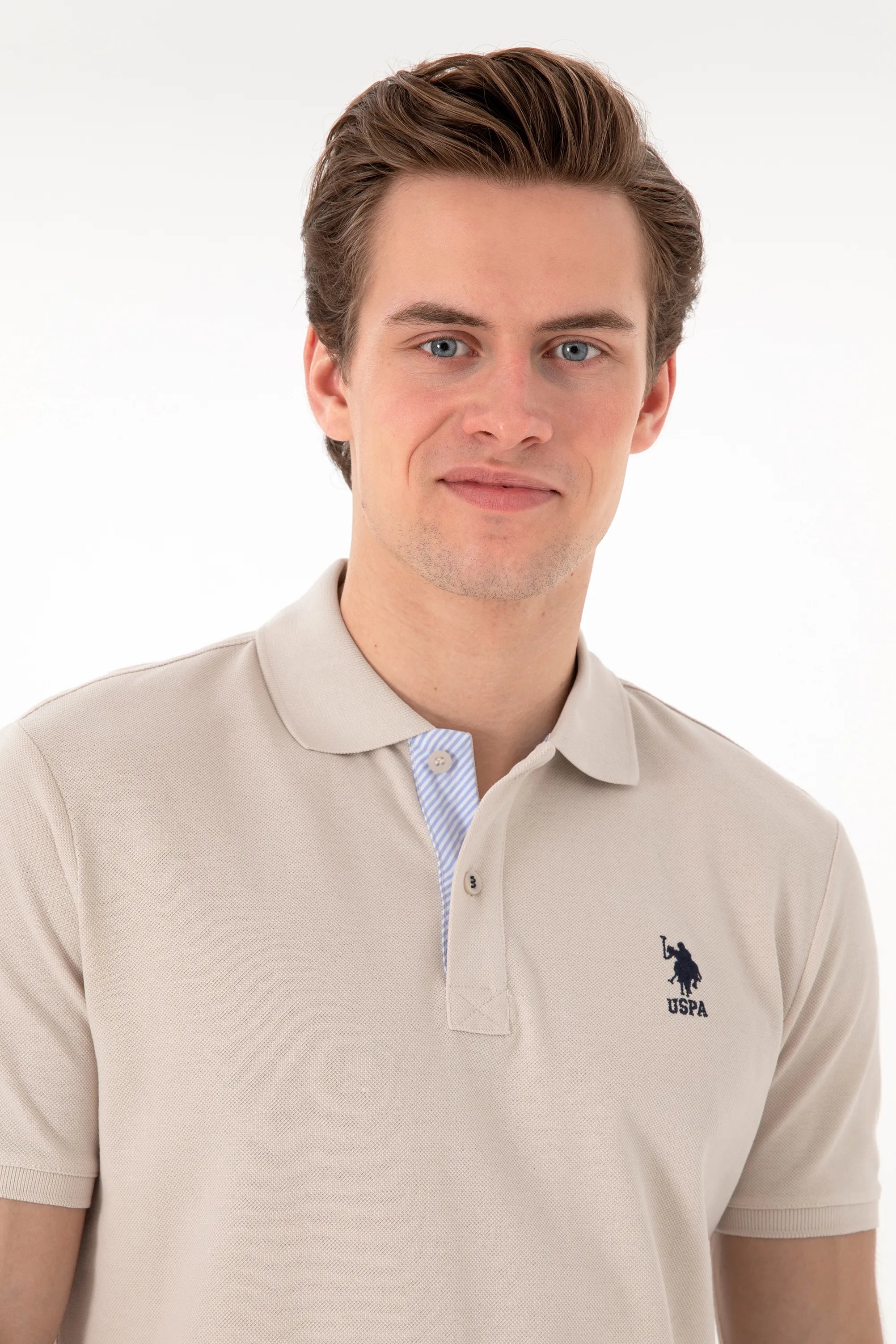 U.S. Polo Assn. Stone Men Stone Polo Shirt SKU: G081SZ0110 2084243_VR049 Image 02