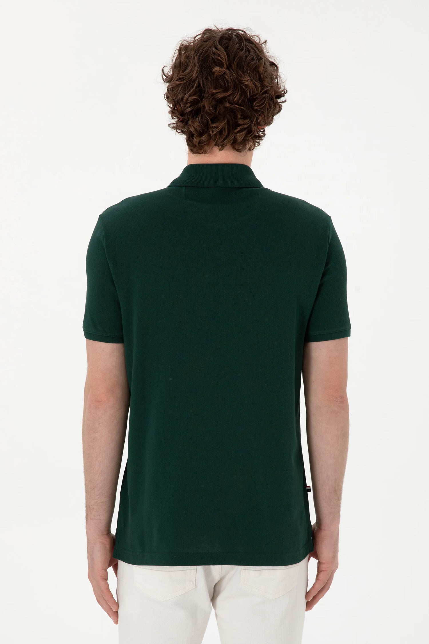 U.S. Polo Assn. Dark Green Men Dark Green Polo Shirt SKU: G081SZ0110 2084243_VR079 Image 05