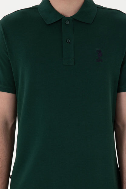 U.S. Polo Assn. Dark Green Men Dark Green Polo Shirt SKU: G081SZ0110 2084243_VR079 Image 06