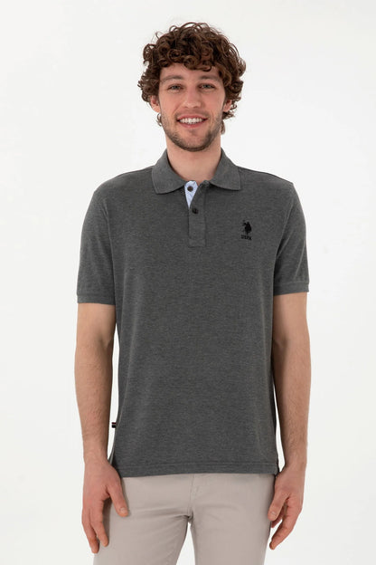 U.S. Polo Assn. Anthracite Mela Men Anthracite Mela Polo Shirt SKU: G081SZ0110 2084243_VR081 Image 01