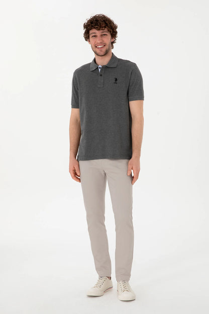 U.S. Polo Assn. Anthracite Mela Men Anthracite Mela Polo Shirt SKU: G081SZ0110 2084243_VR081 Image 04