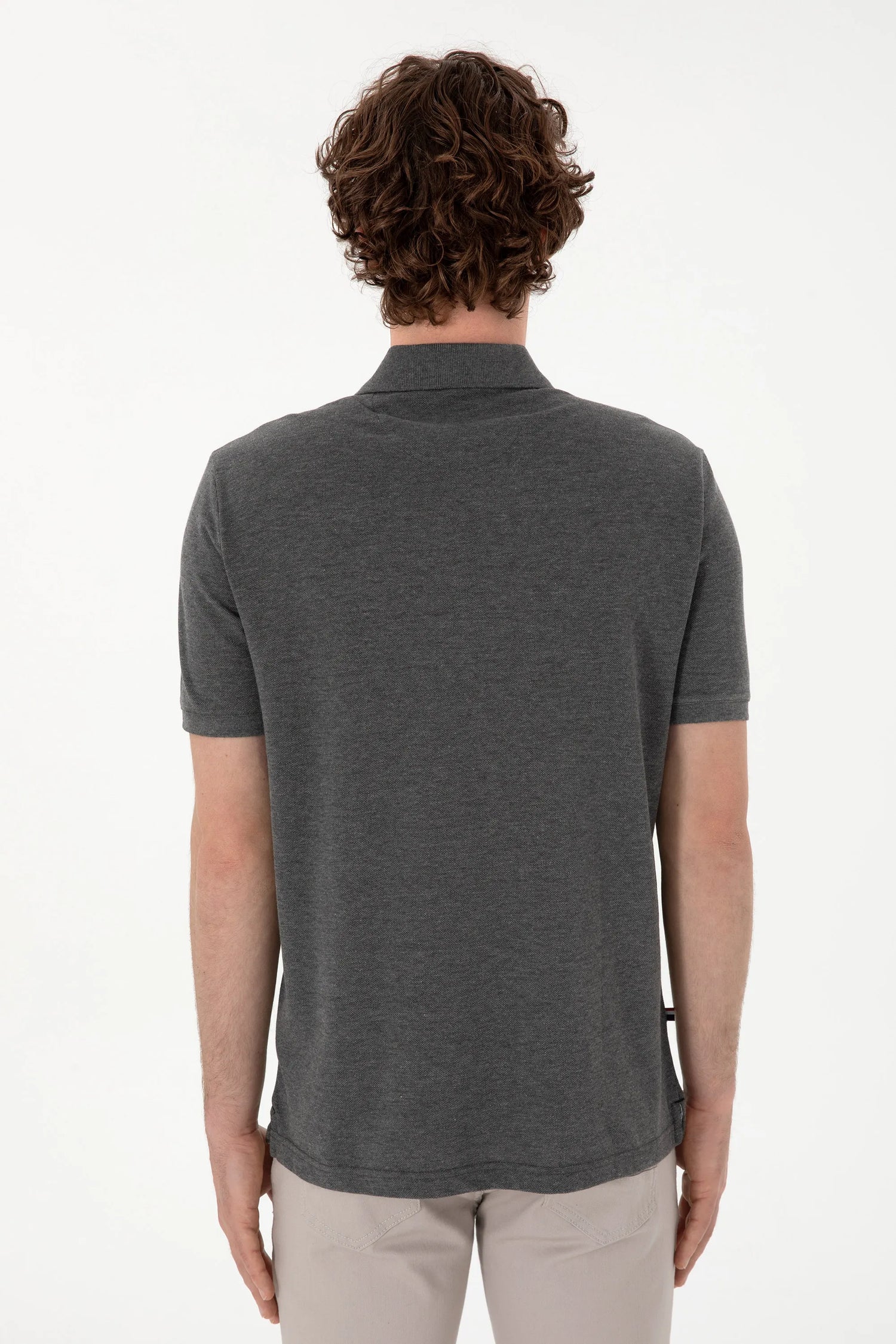 U.S. Polo Assn. Anthracite Mela Men Anthracite Mela Polo Shirt SKU: G081SZ0110 2084243_VR081 Image 05