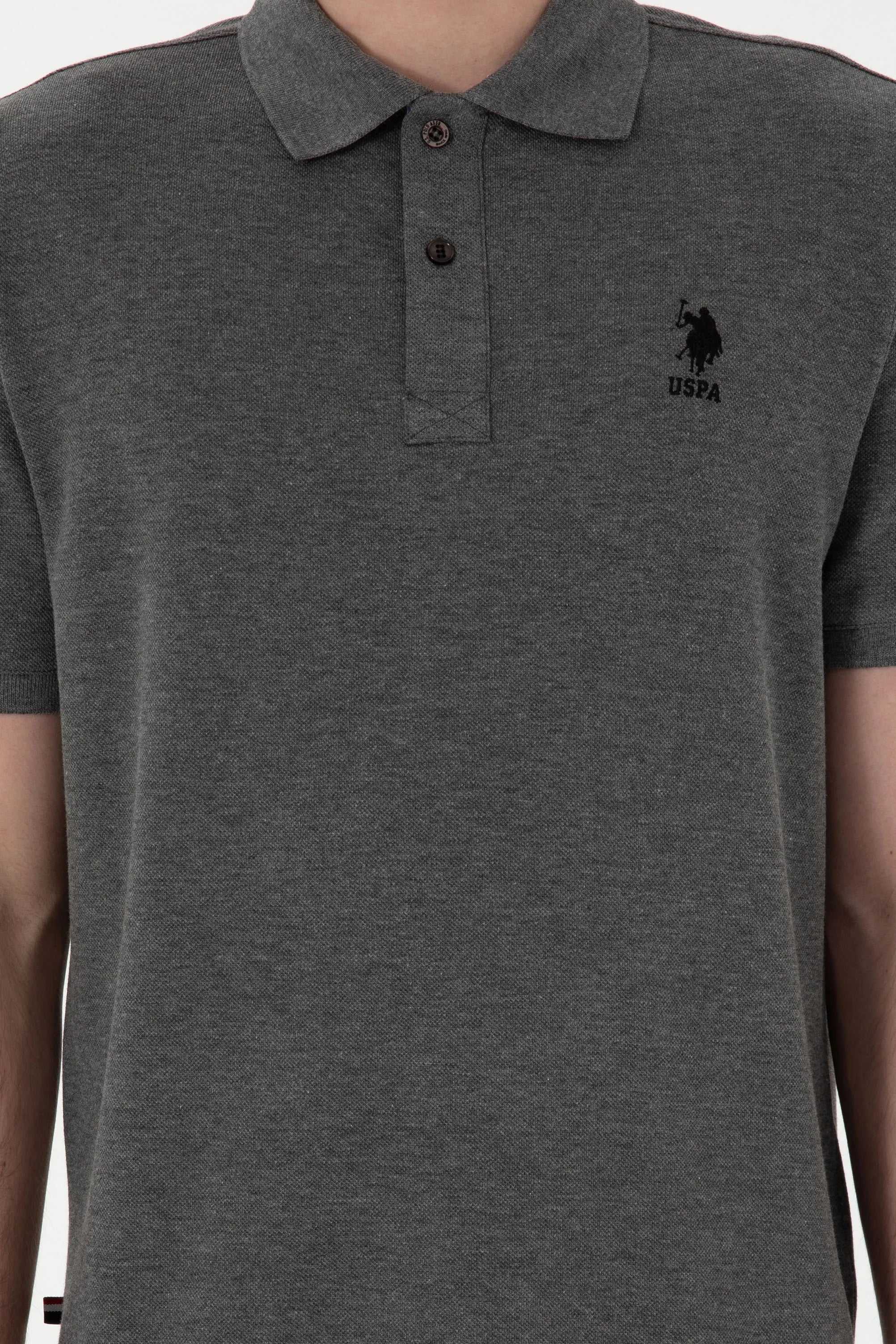U.S. Polo Assn. Antrasit Melanj Men Antrasit Melanj Regular Fit Polo Shirt SKU: G081SZ0110 2084243_VR081 Image 06