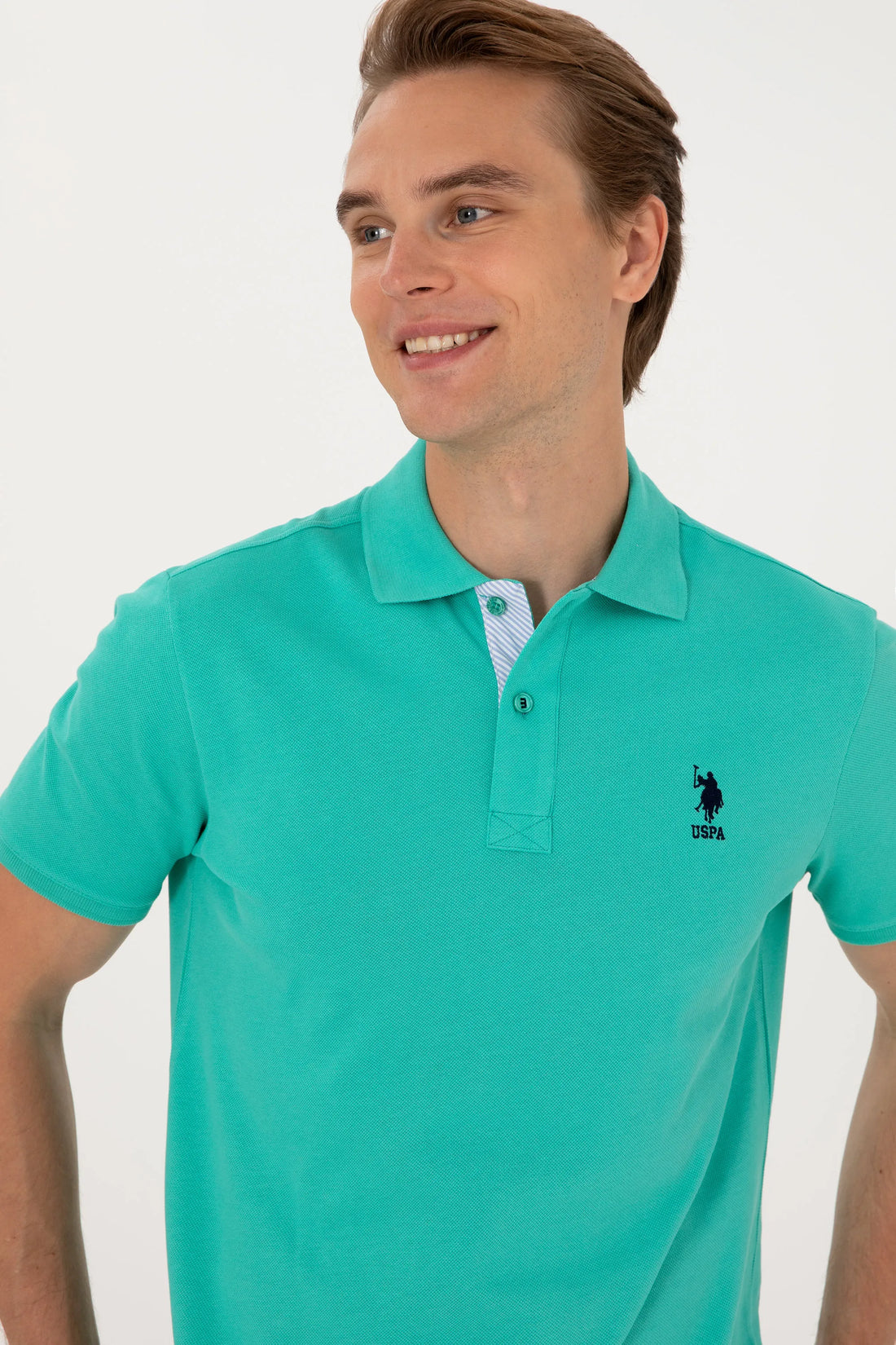 U.S. Polo Assn. Mint Men Mint Polo Shirt SKU: G081SZ0110 2084243_VR090 Image 02