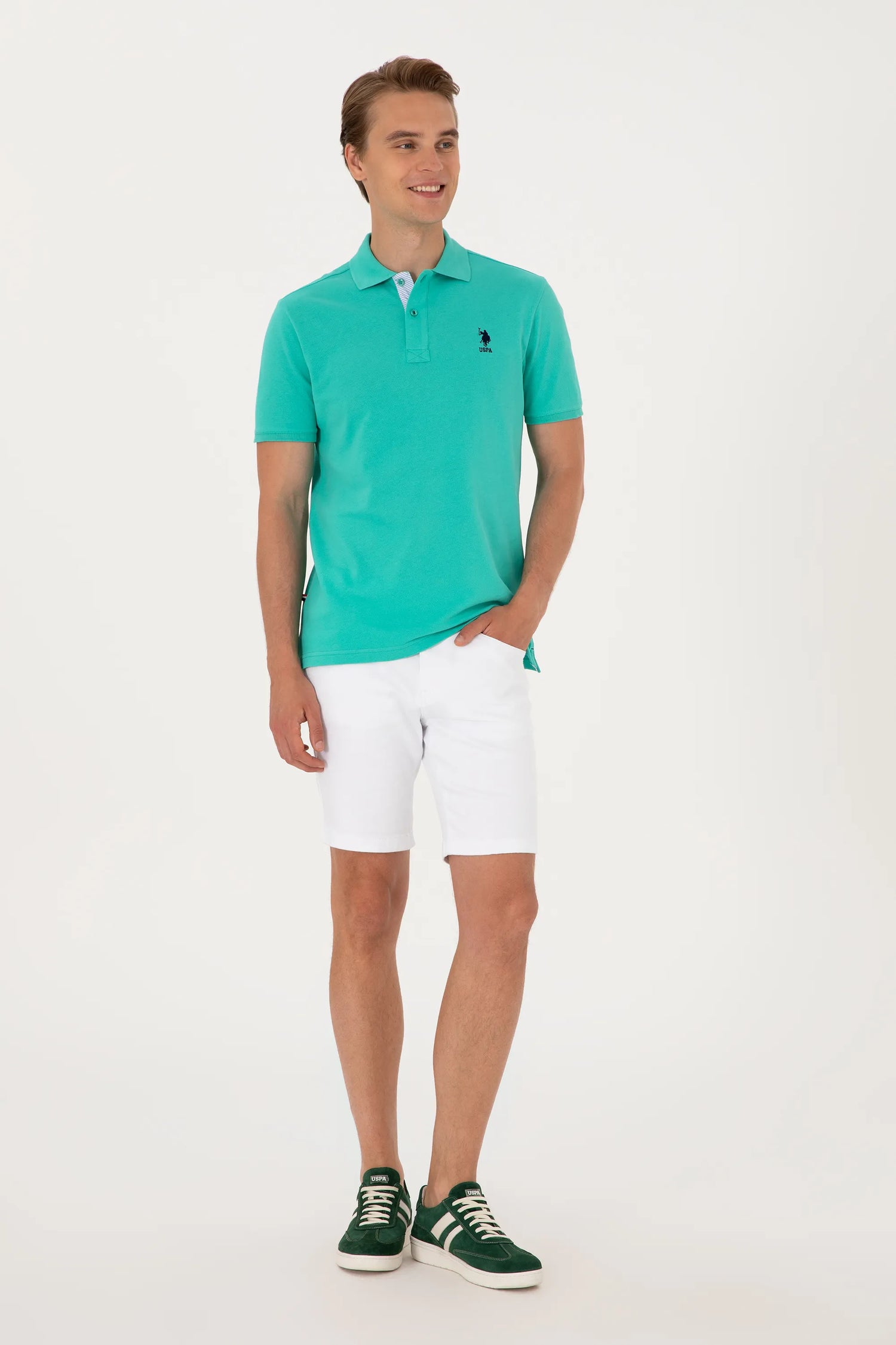 U.S. Polo Assn. Mint Men Mint Polo Shirt SKU: G081SZ0110 2084243_VR090 Image 04