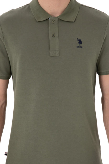 U.S. Polo Assn. Dark Khaki Men Dark Khaki Polo Shirt SKU: G081SZ0110 2084243_VR111 Image 06