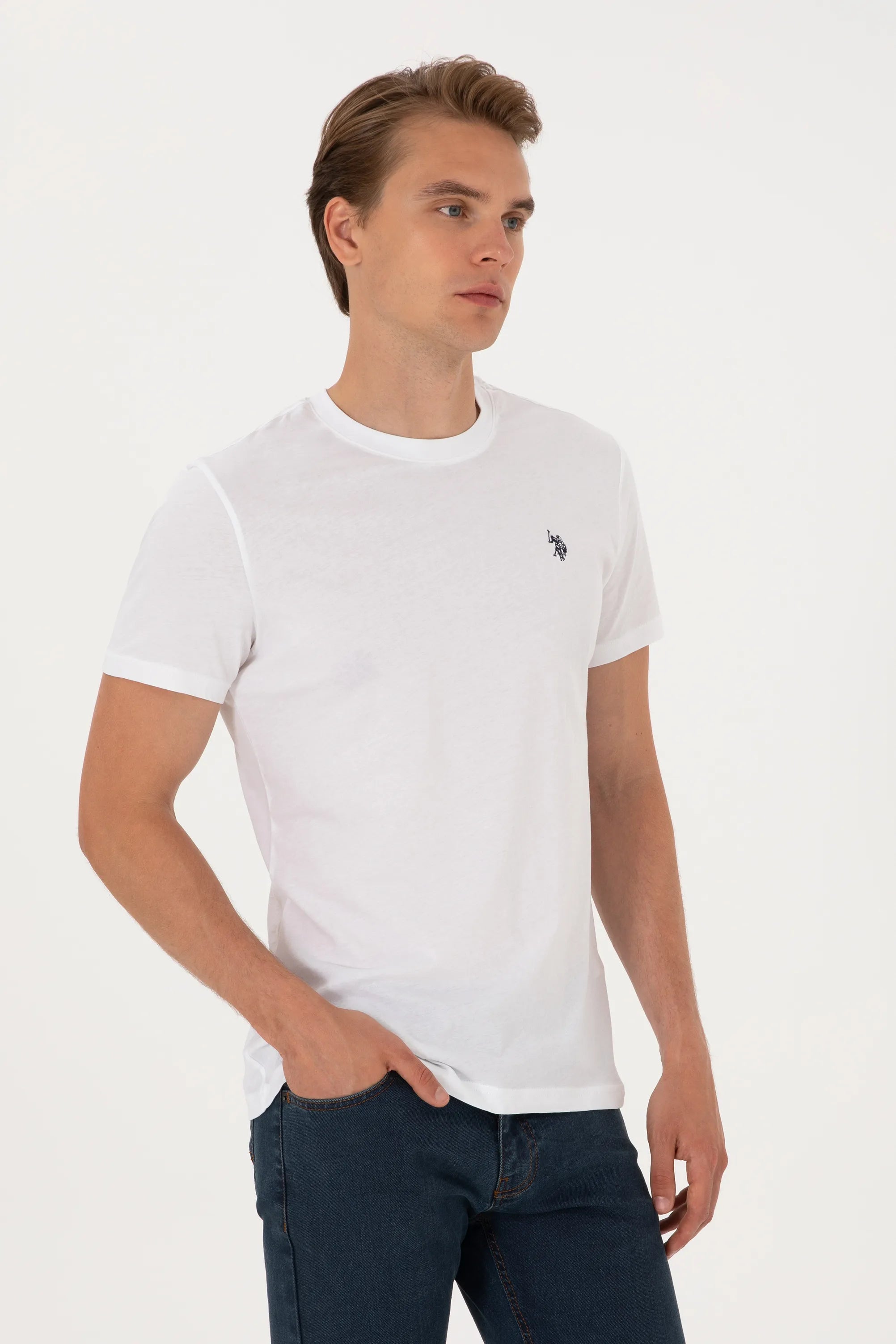 U.S. Polo Assn. White Men White T-Shirt SKU: G081SZ0110 2084276_VR013 Image 03