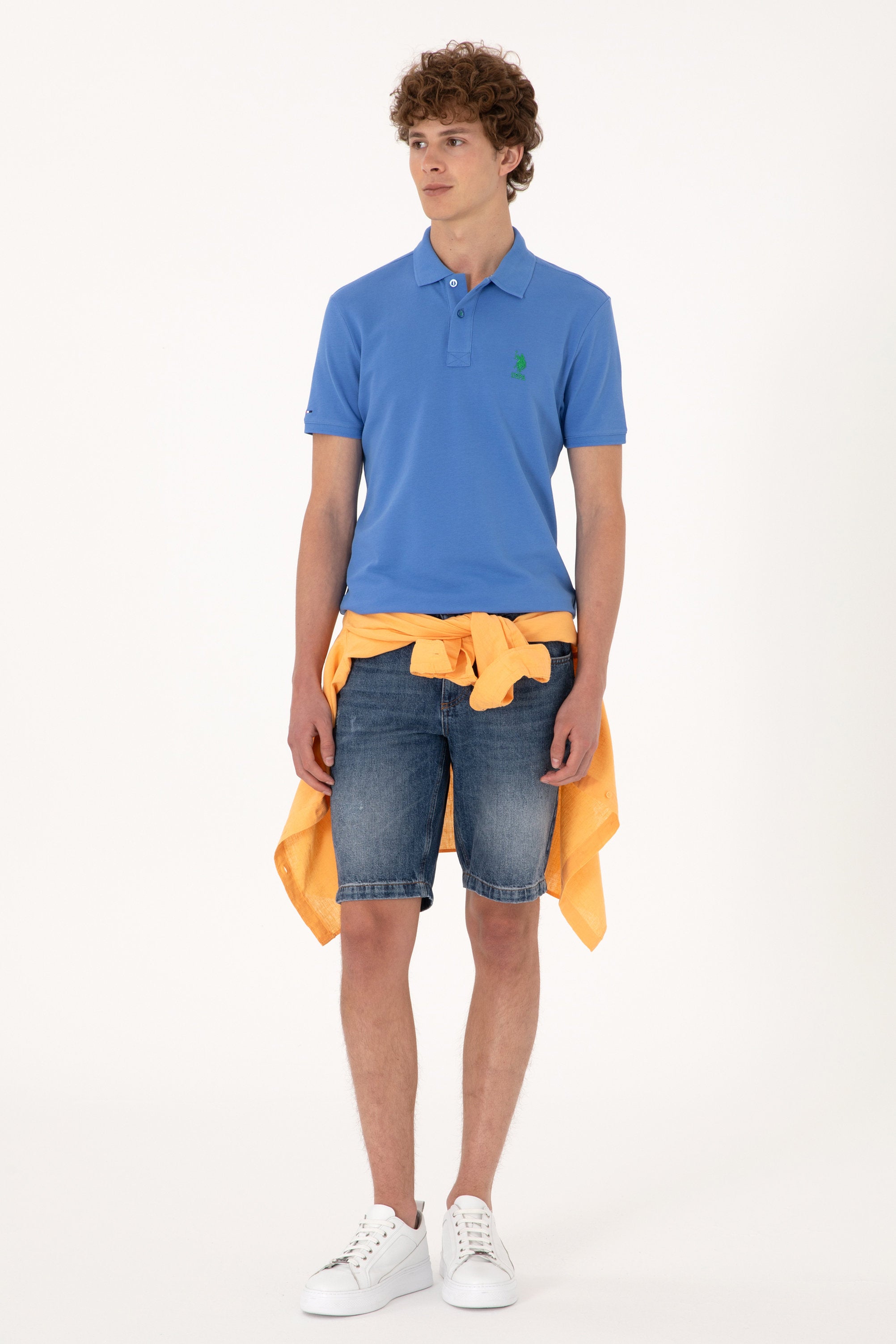 U.S. Polo Assn._Indigo Polo Shirt_G081SZ0110 2084410_VR028_05