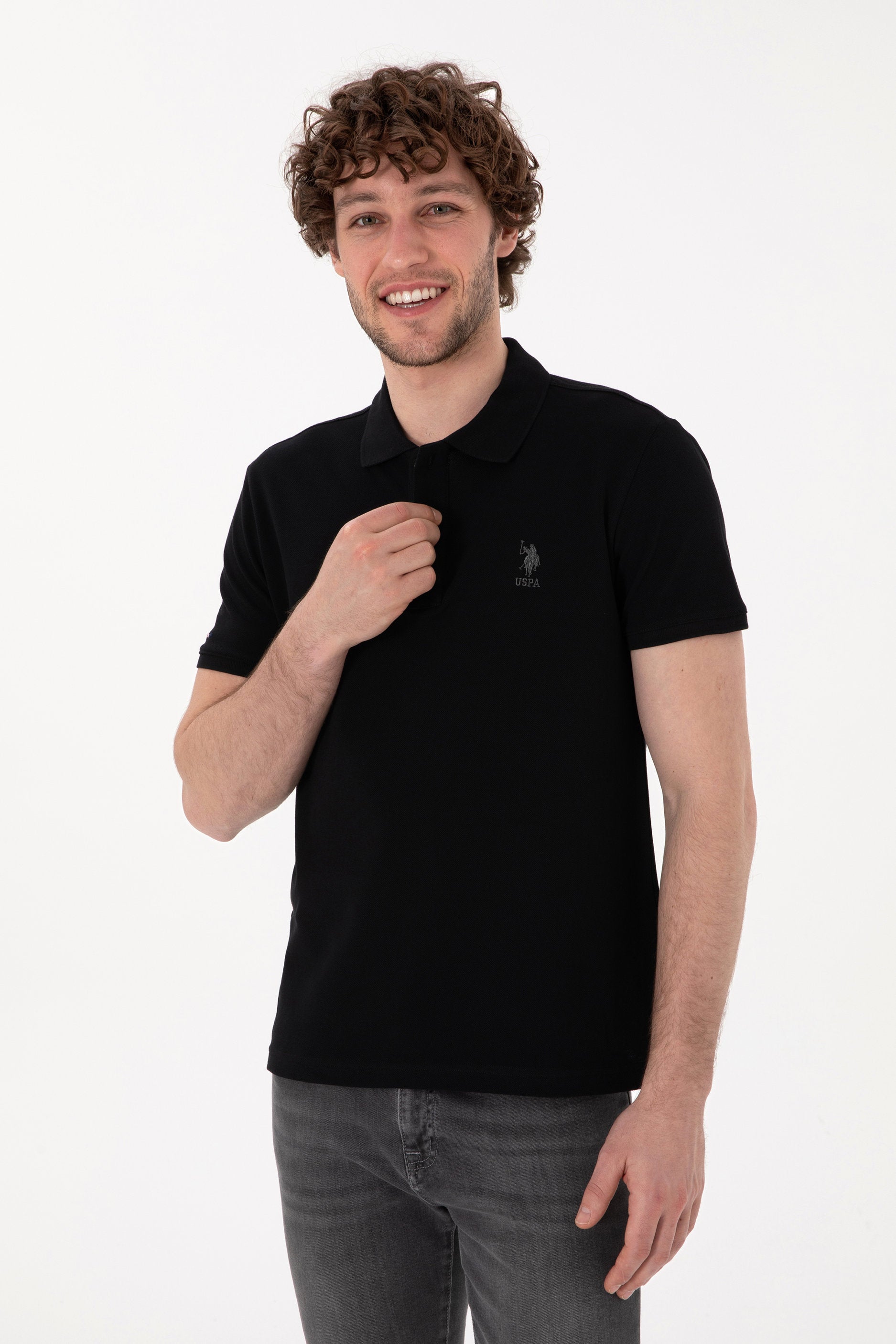 U.S. Polo Assn._Black Polo Shirt_G081SZ0110 2084410_VR046_03