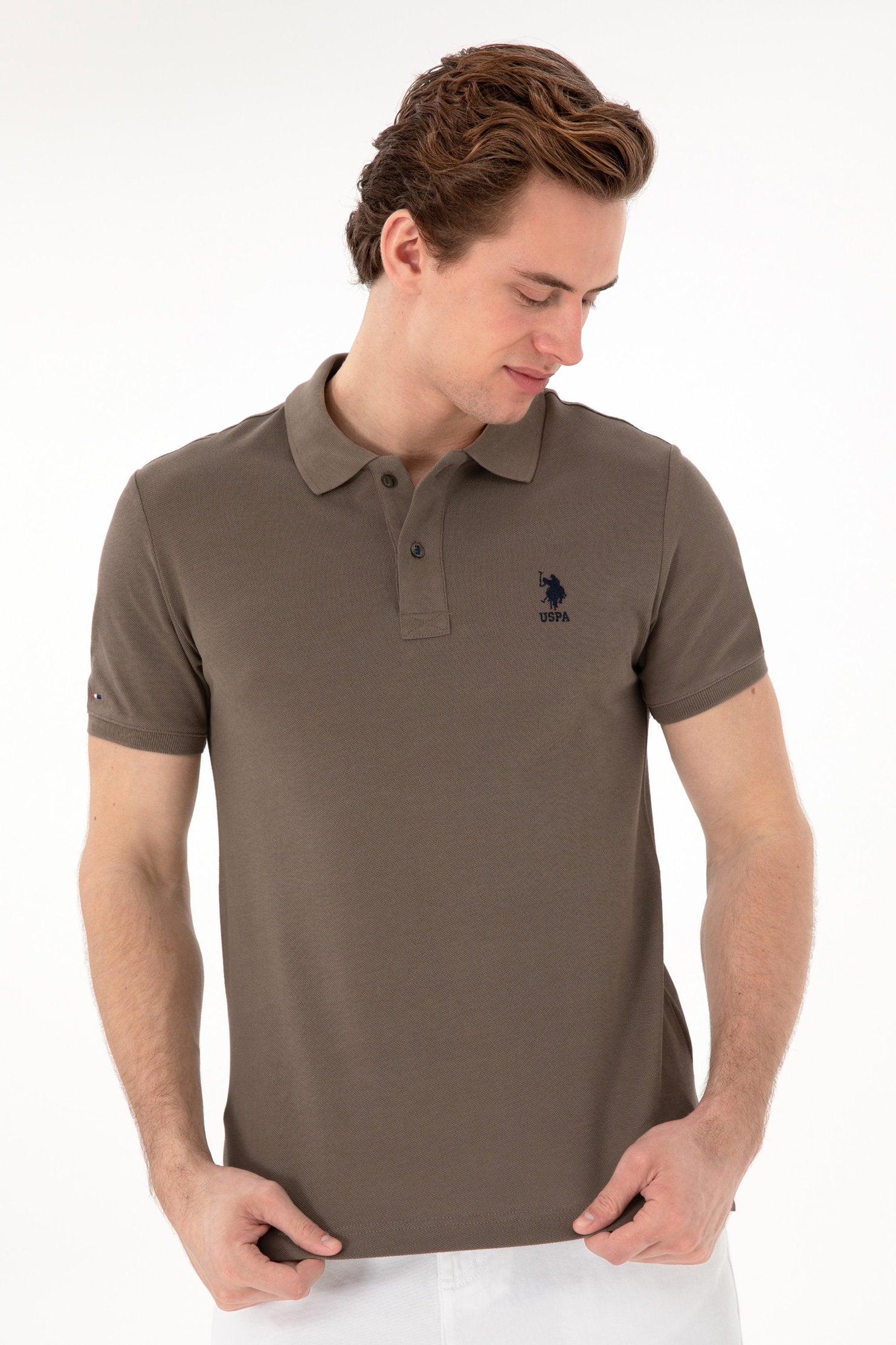 U.S. Polo Assn._Mink Polo Shirt_G081SZ0110 2084410_VR052_03