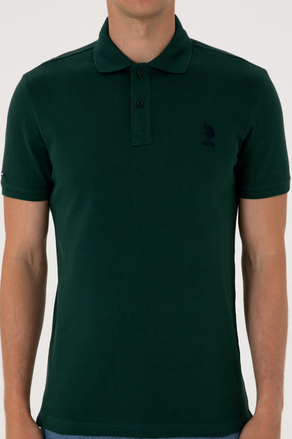 U.S. Polo Assn._Dark Green Polo Shirt_G081SZ0110 2084410_VR079_04