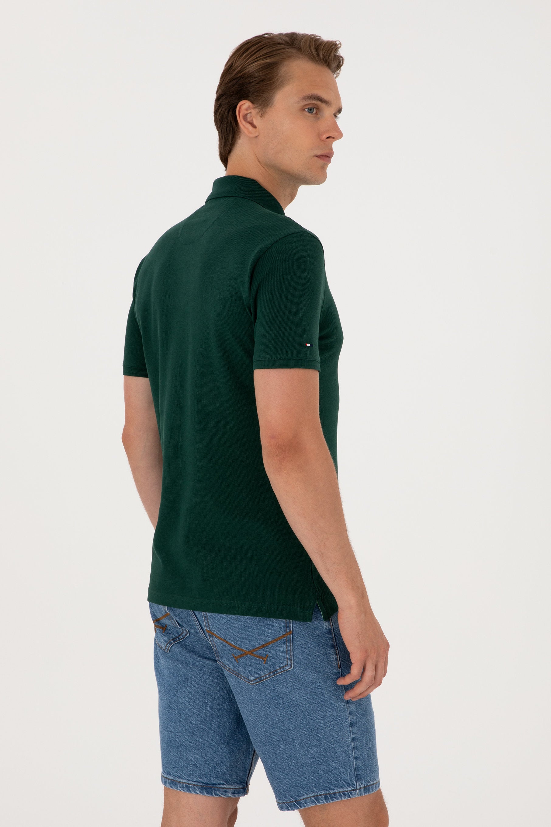 U.S. Polo Assn._Dark Green Polo Shirt_G081SZ0110 2084410_VR079_06