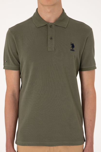 U.S. Polo Assn._Dark Khaki Polo Shirt_G081SZ0110 2084410_VR111_04