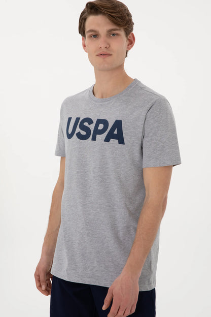 U.S. Polo Assn. Grey Melange Men Grey Melange T-Shirt SKU: G081SZ0110 2084588_VR086 Image 03