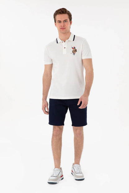 U.S. Polo Assn. White Men White Slim Fit Polo Shirt SKU: G081SZ0110 2084815_VR013 Image 04