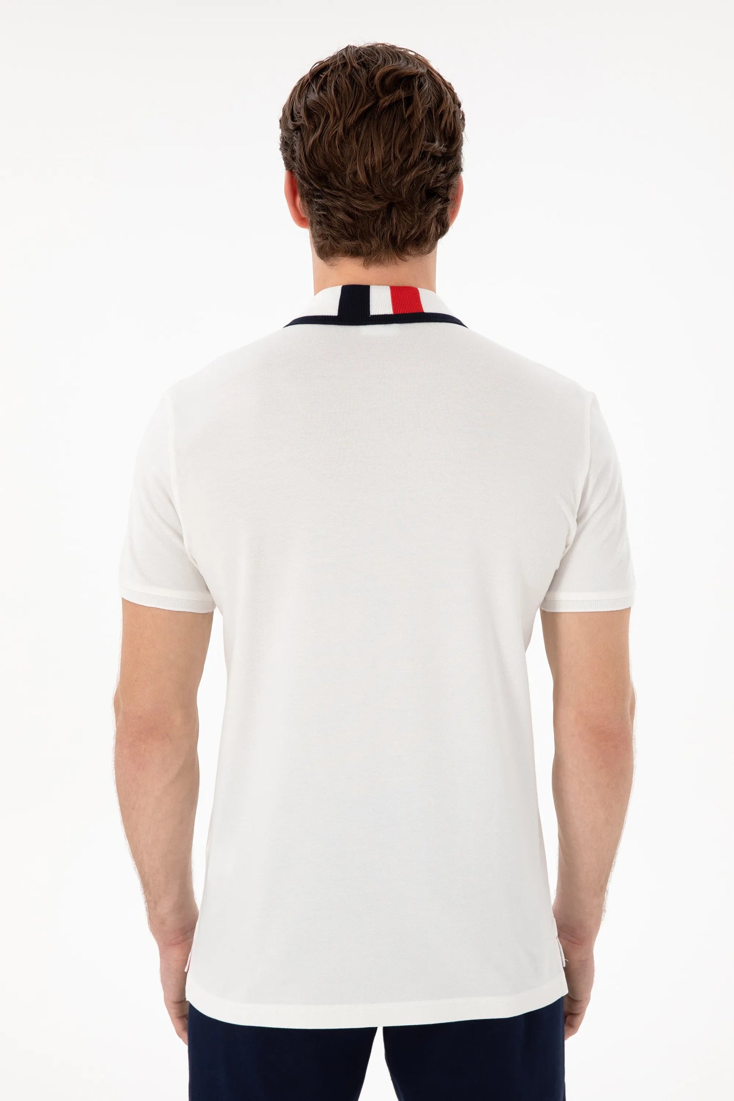 U.S. Polo Assn. White Men White Slim Fit Polo Shirt SKU: G081SZ0110 2084815_VR013 Image 05