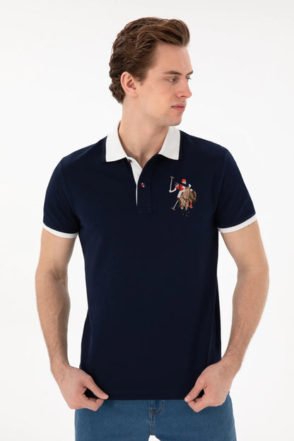 U.S. Polo Assn. Navy Blue Men Navy Blue Slim Fit Polo Shirt SKU: G081SZ0110 2084815_VR033 Image 03