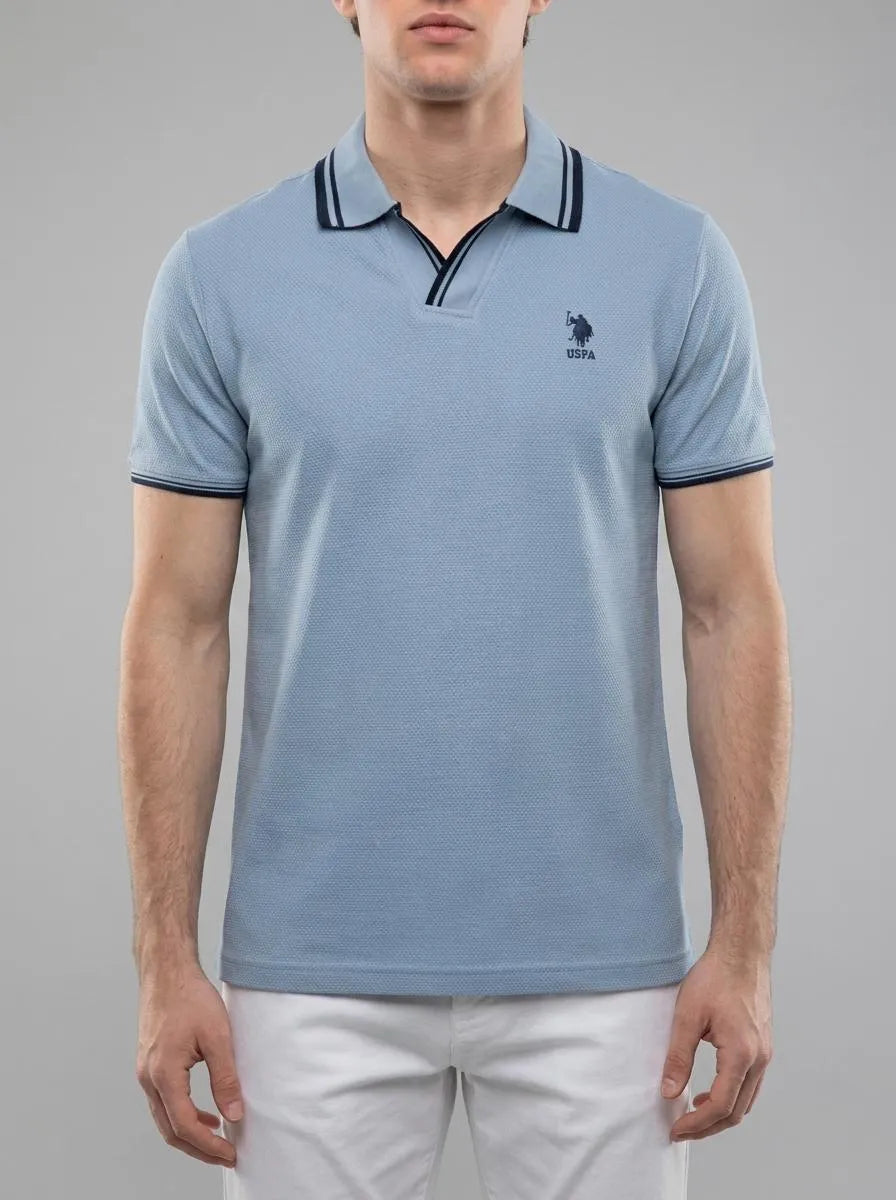 U.S. Polo Assn. Blue Men Blue Polo Shirt SKU: G081SZ0110 2085130_VR036 Image 00