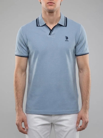 U.S. Polo Assn. Blue Men Blue Polo Shirt SKU: G081SZ0110 2085130_VR036 Image 00