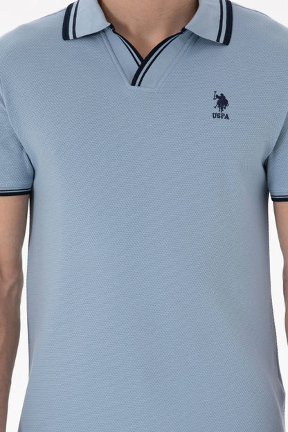 U.S. Polo Assn. Blue Men Blue Polo Shirt SKU: G081SZ0110 2085130_VR036 Image 06
