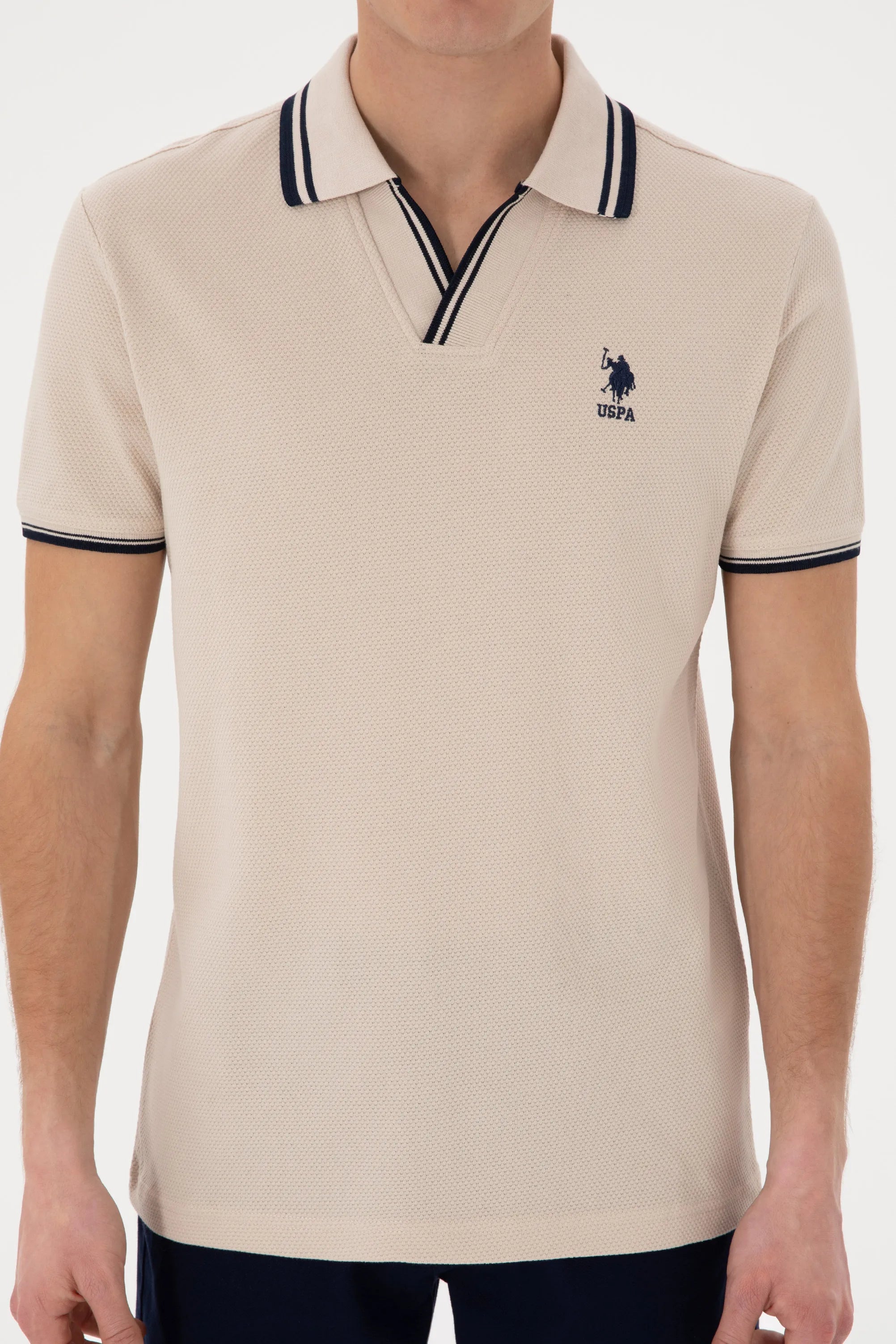 U.S. Polo Assn. Stone Men Stone Slim Fit Polo Shirt SKU: G081SZ0110 2085130_VR049 Image 06