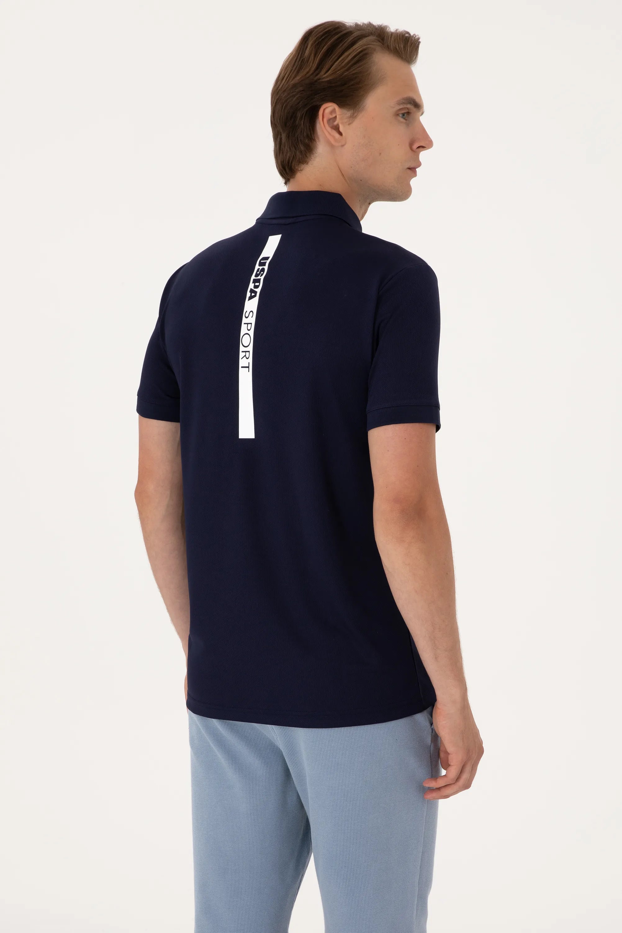U.S. Polo Assn. Navy Men Navy Polo Shirt SKU: G081SZ0110 2102964_VR033 Image 05