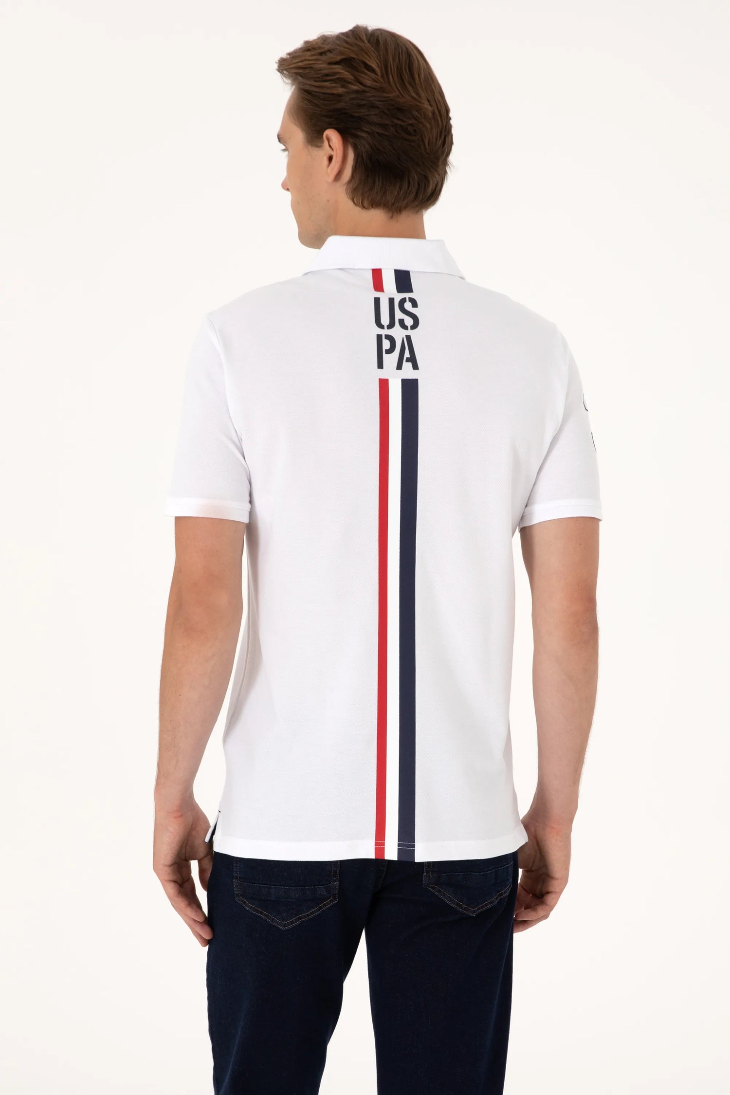 U.S. Polo Assn. White Men White Polo Shirt SKU: G081SZ0110 2103738_VR013 Image 05