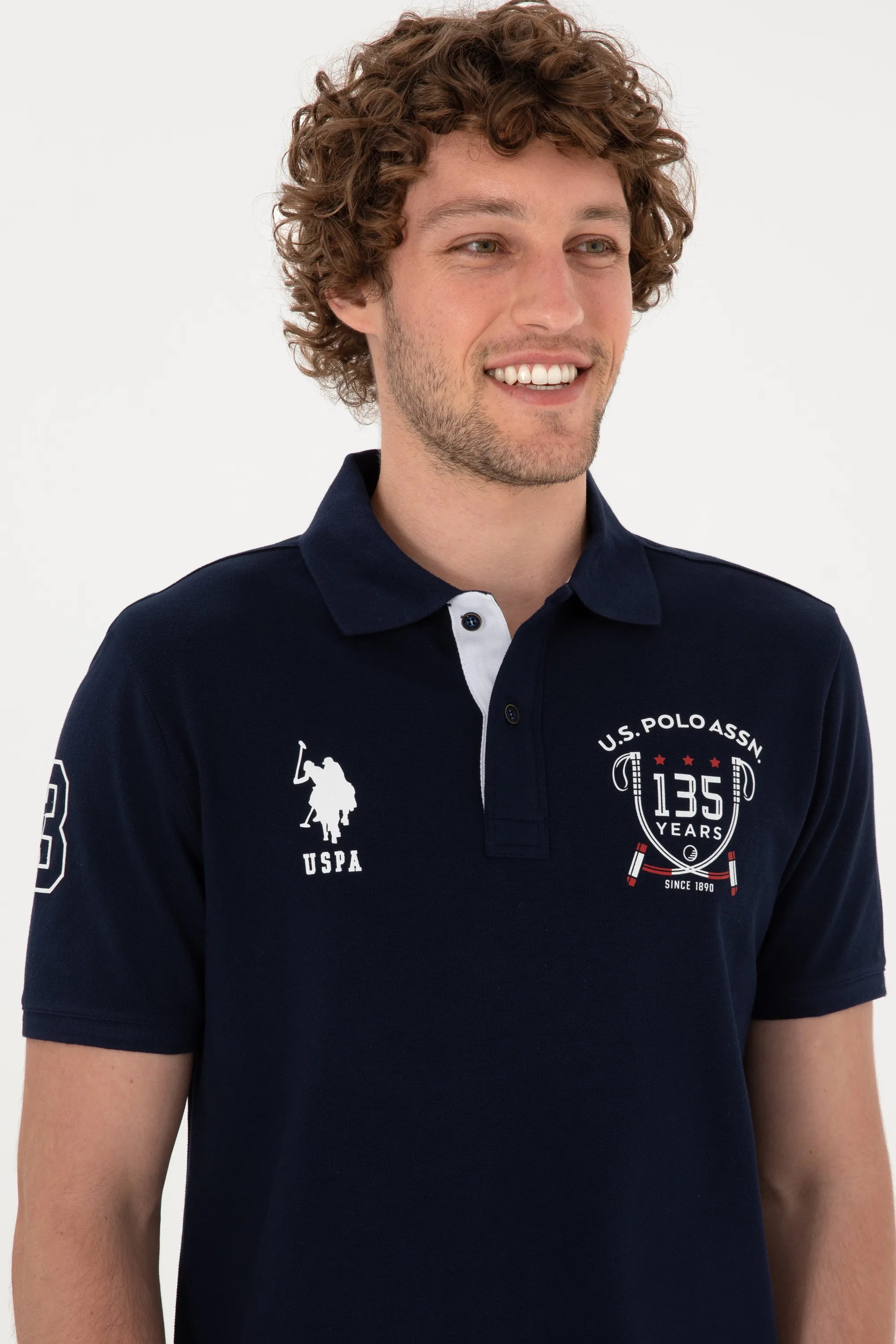 U.S. Polo Assn. Navy Men Navy Polo Shirt SKU: G081SZ0110 2103738_VR033 Image 02