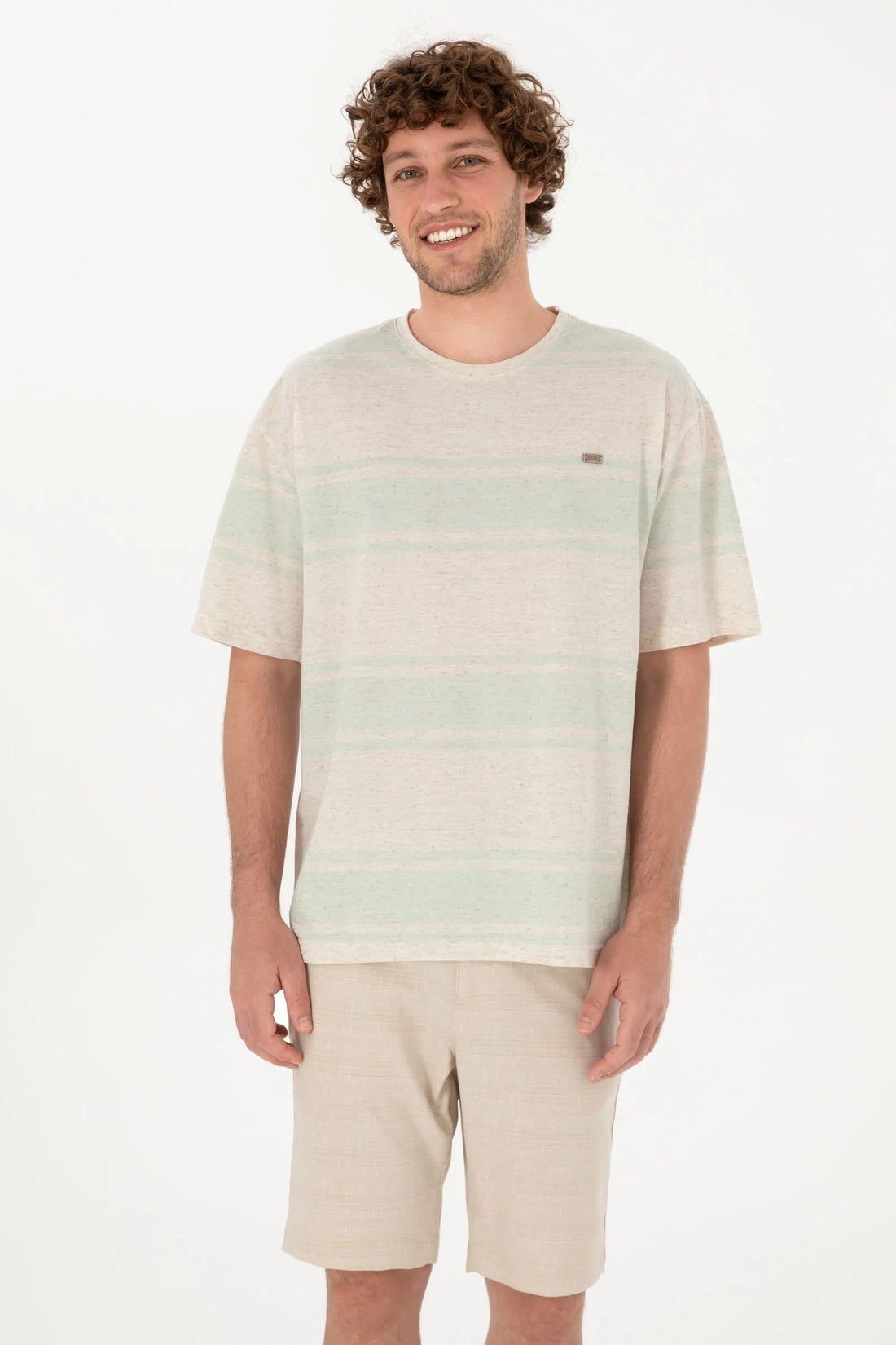 U.S. Polo Assn. Water Green Men Water Green T-Shirt SKU: G081SZ0110 2104020_VR048 Image 01