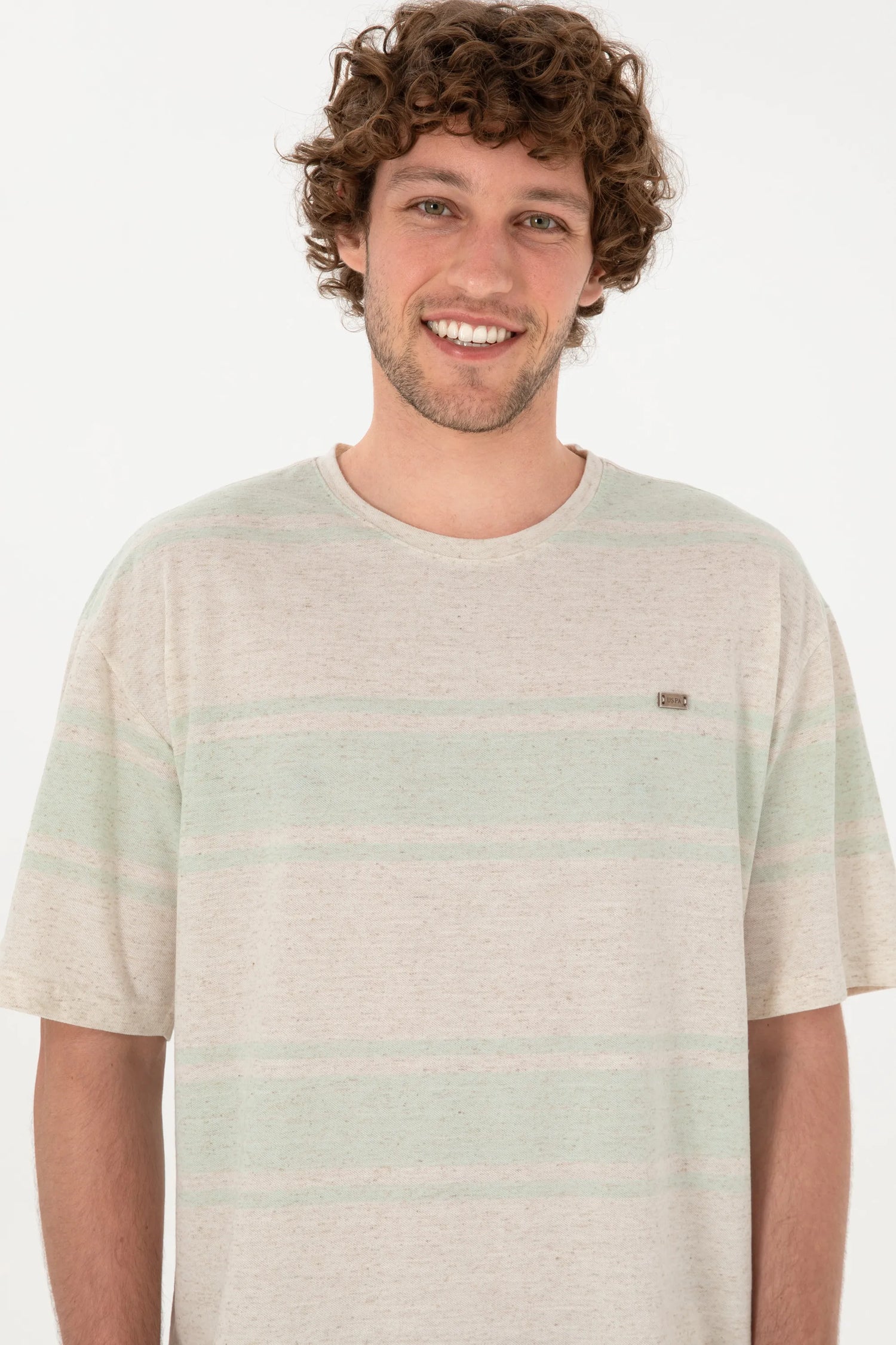 U.S. Polo Assn. Water Green Men Water Green T-Shirt SKU: G081SZ0110 2104020_VR048 Image 02