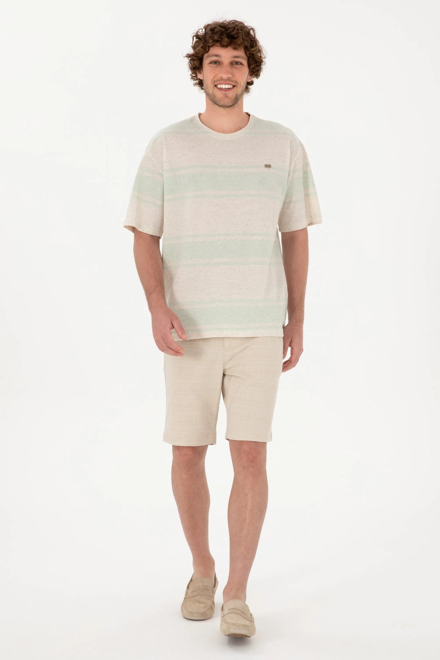 U.S. Polo Assn. Water Green Men Water Green T-Shirt SKU: G081SZ0110 2104020_VR048 Image 04