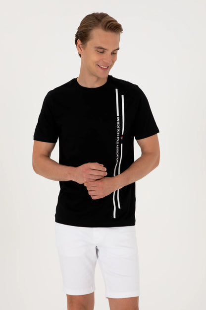 U.S. Polo Assn. Black Men Black T-Shirt SKU: G081SZ0110 2104061_VR046 Image 03